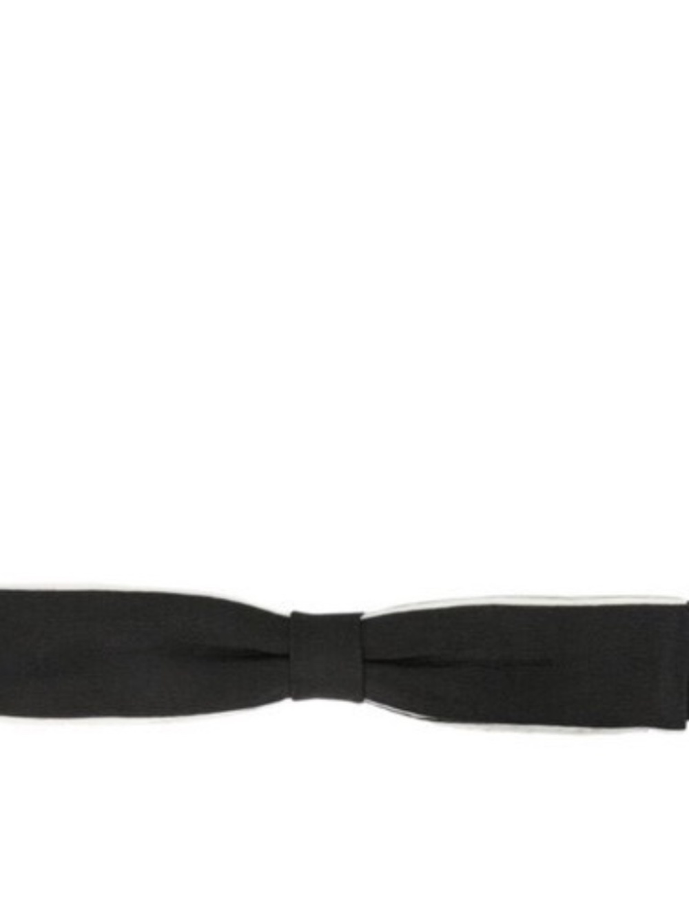 Gucci Mens Silk Bow Tie Black/White
